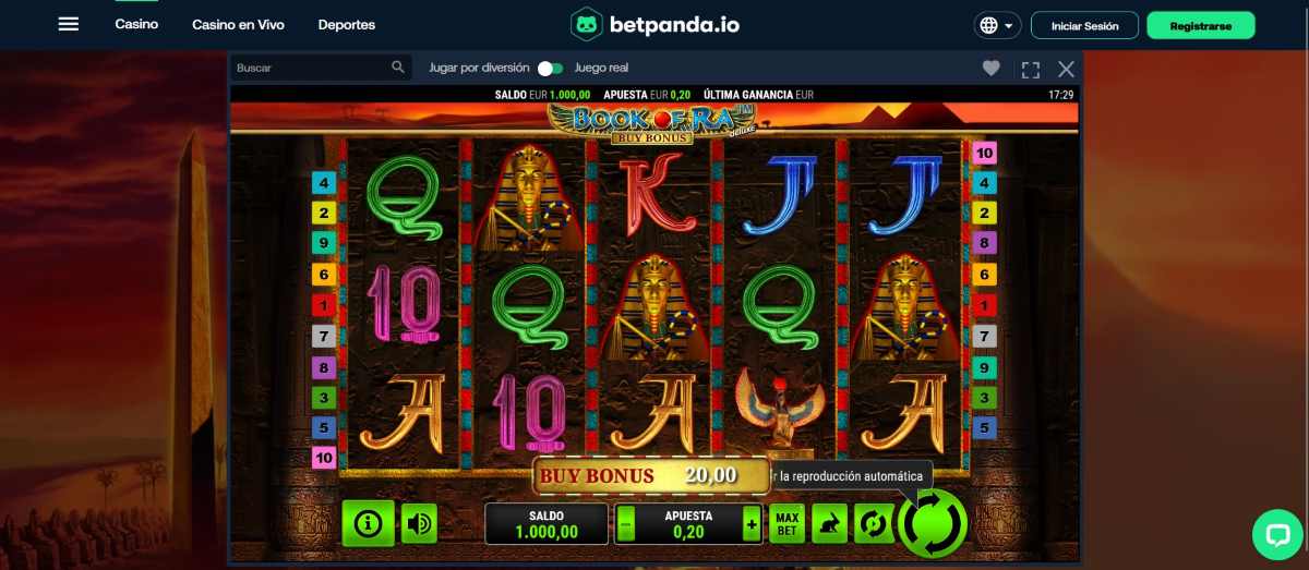 Betpanda Book of Ra